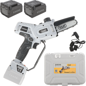 Volpi KVS5700 – Akku-Handkettensäge – 2×21.6V 2.5Ah Volpi KVS5700 – Akku-Handkettensäge – 2×21.6V 2.5Ah