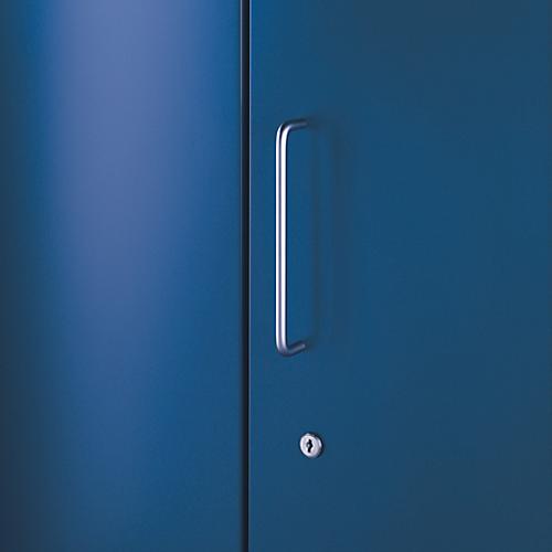Vorbautür, für Regal Archivo Color, 2 Ordnerhöhen, B 800 mm, enzianblau