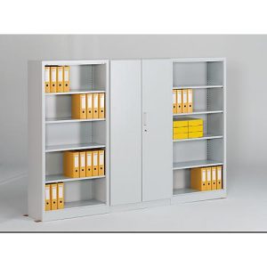 Vorbautür, für Regal Archivo Color, 5 Ordnerhöhen, B 1200 mm, lichtgrau Vorbautür, für Regal Archivo Color, 5 Ordnerhöhen, B 1200 mm, lichtgrau