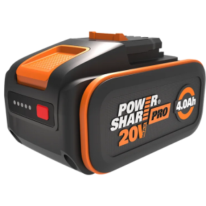 WA3644 20V 4Ah Pro PowerShare Lithium-Akku mit LED-Anzeige – Worx WA3644 20V 4Ah Pro PowerShare Lithium-Akku mit LED-Anzeige – Worx