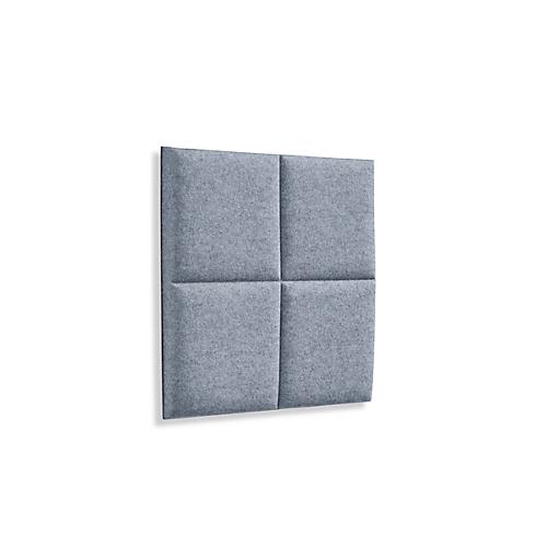 Wandpaneele m. Magnetbefestigung, B 604 x T 604 x H 47 mm, versch. 4 Square-Design, hellgrau