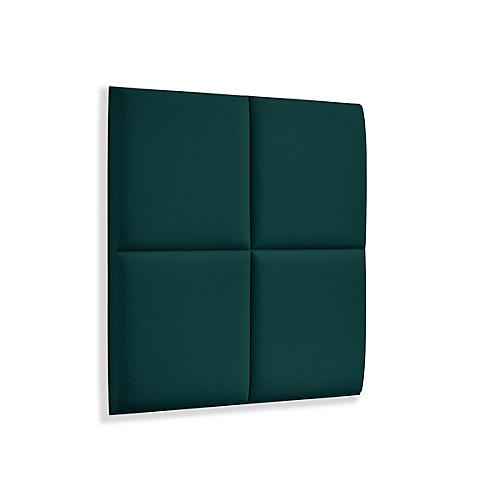 Wandpaneele m. Magnetbefestigung, B 604 x T 604 x H 47 mm, versch. 4 Square-Design, tannengrün
