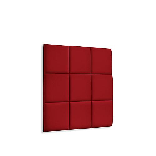 Wandpaneele m. Magnetbefestigung, B 604 x T 604 x H 47 mm, versch. 9 Square-Design, feuerrot