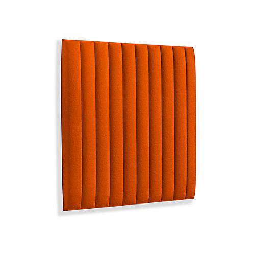 Wandpaneele m. Magnetbefestigung, B 604 x T 604 x H 47 mm, versch. Stripes-Design, orange