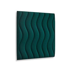 Wandpaneele m. Magnetbefestigung, B 604 x T 604 x H 47 mm, versch. Waves-Design, tannengrün Wandpaneele m. Magnetbefestigung, B 604 x T 604 x H 47 mm, versch. Waves-Design, tannengrün