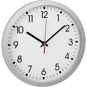 Wanduhr, silber Wanduhr, silber