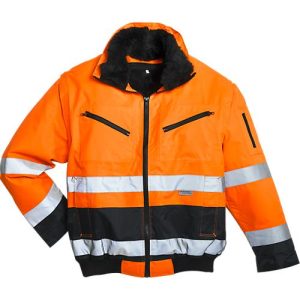 Warnschutz-Pilotjacke, orange/blau, Gr. XXL Warnschutz-Pilotjacke, orange/blau, Gr. XXL