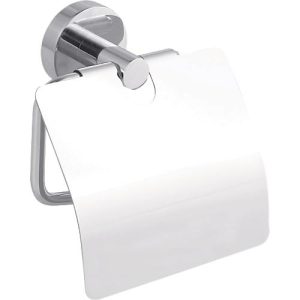 WC-Papierrollenhalter tesa Smooz, Befestigung ohne Bohren, ablösbar, mit Deckel WC-Papierrollenhalter tesa Smooz, Befestigung ohne Bohren, ablösbar, mit Deckel