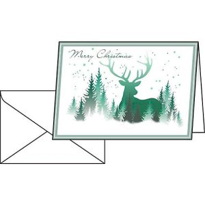 Weihnachts-Karten Christmas Forest, Format A6, bedruckbarer Glanzkarton, 25 Stück + weiße Umschläge Weihnachts-Karten Christmas Forest, Format A6, bedruckbarer Glanzkarton, 25 Stück + weiße Umschläge