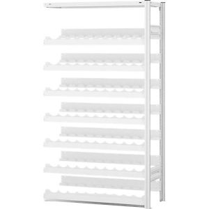 Weinflaschenregal, Anbaufeld, Stecksystem, 7 Einsätze, H 1750 x B 1000 x T 300 mm Weinflaschenregal, Anbaufeld, Stecksystem, 7 Einsätze, H 1750 x B 1000 x T 300 mm