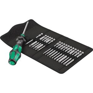 Wera Bit-Set KK Turbo Imperial, Aufbew. Falttasche, 19-teilig, B 195 x T 133 x H 75 mm