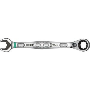 Wera Maulringratschenschlüssel 6001 Joker Switch, SW 10 mm, Länge 159 mm, Chrom-Molybdän-Stahl, umschaltbar, Zwölfkant