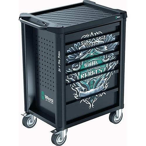 WERA Werkstattwagen 9700 Tool Rebel, 78-teilig, B 785 x T 709 x H 1020 mm, Tragkraft 1000 kg, 7 Schubladen