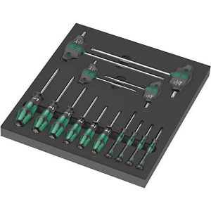 WERA Werkzeugmodul 9712, TORX HF Schraubendreher Set, 14-teilig, Schaumstoffeinlage, B 360 x H 60 x T 405 mm WERA Werkzeugmodul 9712, TORX HF Schraubendreher Set, 14-teilig, Schaumstoffeinlage, B 360 x H 60 x T 405 mm