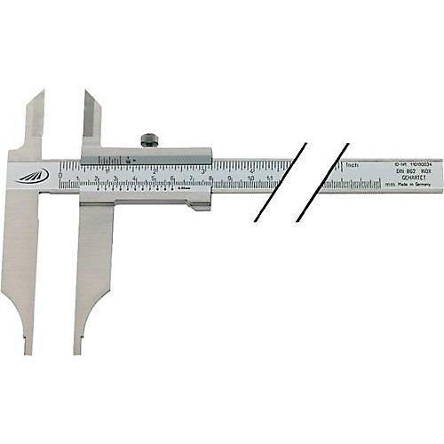 Werkstattmessschieber DIN862 300mm m.Spitzen Schnabel-L.90mm PREISSER