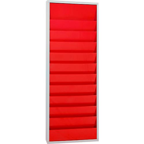 Werkstattplaner Eichner 9019-00202, zweireihig, für 20 Auftragstaschen, rot