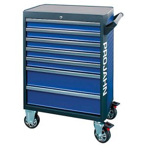 Werkstattwagen PROJAHN GALAXY, Stahlblech, 7 Schubladen, bis 450 kg, abschließbar, Blau/Anthrazit Werkstattwagen PROJAHN GALAXY, Stahlblech, 7 Schubladen, bis 450 kg, abschließbar, Blau/Anthrazit