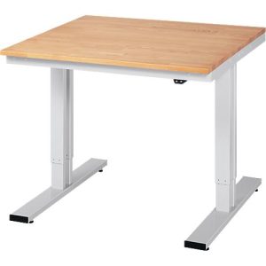 Werktisch Serie adlatus 300, Buche-Massiv-Platte, B 1000 x T 800 x H 720 – 1120 mm Werktisch Serie adlatus 300, Buche-Massiv-Platte, B 1000 x T 800 x H 720 – 1120 mm