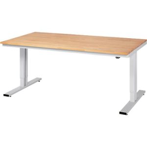 Werktisch Serie adlatus 300, Buche-Massiv-Platte, B 2000 x T 800 x H 720 – 1120 mm Werktisch Serie adlatus 300, Buche-Massiv-Platte, B 2000 x T 800 x H 720 – 1120 mm