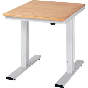 Werktisch Serie adlatus 300, Buche-Massiv-Platte, B 750 x T 1000 x H 720 – 1120 mm Werktisch Serie adlatus 300, Buche-Massiv-Platte, B 750 x T 1000 x H 720 – 1120 mm
