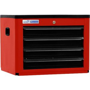 Werkzeugtruhe BASIC, H 450 x B 600 x T 440 mm, 4 Schubladen, rot Werkzeugtruhe BASIC, H 450 x B 600 x T 440 mm, 4 Schubladen, rot