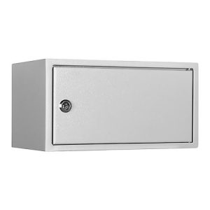 Wertfach WF 3, Volumen 9 l, Türanschlag rechts, Zylinderschloss mit 2 Schlüsseln, 1 Fachboden, inkl. Verankerungsmaterial, H 160 x B 300 x T 200 mm, lichtgrau RAL 7035 Wertfach WF 3, Volumen 9 l, Türanschlag rechts, Zylinderschloss mit 2 Schlüsseln, 1 Fachboden, inkl. Verankerungsmaterial, H 160 x B 300 x T 200 mm, lichtgrau RAL 7035