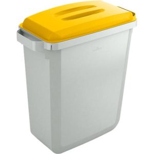 Wertstoff-Sammelbehälter, 60 l, mit Deckel, gelb Wertstoff-Sammelbehälter, 60 l, mit Deckel, gelb