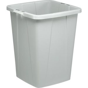 Wertstoff-Sammelbehälter, 90 l, ohne Deckel, grau Wertstoff-Sammelbehälter, 90 l, ohne Deckel, grau
