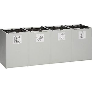 Wertstoff-Sammelsystem 2000, 60 Liter, Vierer-Element, Lieferung ohne Deckel! Wertstoff-Sammelsystem 2000, 60 Liter, Vierer-Element, Lieferung ohne Deckel!