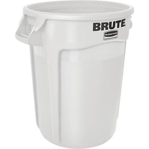 Wertstoffsammler Brute, Polyethylen, rund, 37 l, weiß