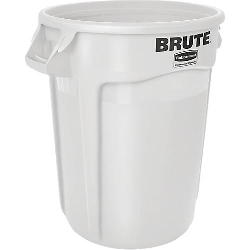 Wertstoffsammler Brute, Polyethylen, rund, 37 l, weiß