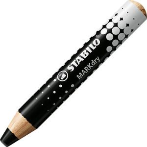 Whiteboard Marker Stabilo MarkDry, Rundpsitze, 1-10 mm, schnell trocknend, 5 Stück, schwarz