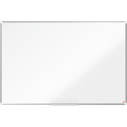 Whiteboard Nobo Premium Plus, magnethaftend, mit Ablageschale, B 1500 x H 1000 mm, Stahl lackiert, weiß, inkl. Boardmarker