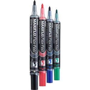 Whiteboardmarker Pentel Maxiflo Flex-Feel, Rundspitze mit variabler Strichstärke, integriertes Pumpsystem, farbsortiertes 4er-Set Whiteboardmarker Pentel Maxiflo Flex-Feel, Rundspitze mit variabler Strichstärke, integriertes Pumpsystem, farbsortiertes 4er-Set