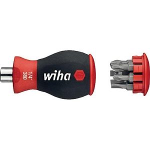 Wiha Bit-Set Stubby, Schlitz, Philips, Aufbew. Kunststoffbeutel, 7-teilig, inkl. Magazinbithalter Wiha Bit-Set Stubby, Schlitz, Philips, Aufbew. Kunststoffbeutel, 7-teilig, inkl. Magazinbithalter