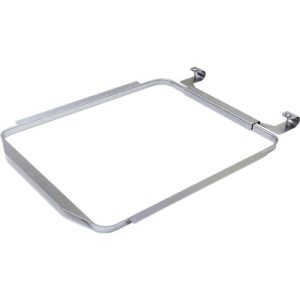 Winkelring für Mülltonnen mit Volumen 240 l, inkl. Montagematerial, B 498 x T 670 x H 41 mm, Stahl, silber Winkelring für Mülltonnen mit Volumen 240 l, inkl. Montagematerial, B 498 x T 670 x H 41 mm, Stahl, silber
