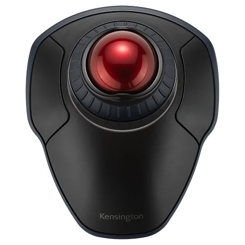 Wireless Trackball Kensington Orbit, mit Scroll-Ring, für Links- und Rechtshänder, 2.4 GHz & Bluetooth, B 140 x T 155 x H 82 mm, schwarz