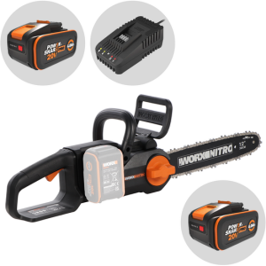 Worx Nitro WG350E – Akku-Kettensäge – 30 cm Schwert- 20V/4Ah Worx Nitro WG350E – Akku-Kettensäge – 30 cm Schwert- 20V/4Ah