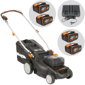 Worx Nitro WG737E – Akku-Rasenmäher – 2x20V/4Ah – Schnittbreite 37cm