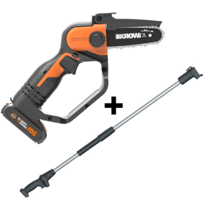 Worx WG324E – Akku-Handkettensäge 20V 2 Ah + Verlängerungsschaft