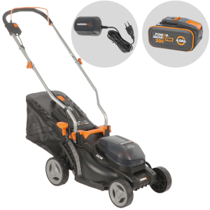 Worx WG733E – Akku-Rasenmäher – 20V/4Ah – Schnittbreite 33cm Worx WG733E – Akku-Rasenmäher – 20V/4Ah – Schnittbreite 33cm