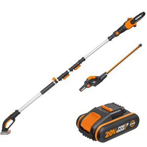 Worx WG908E – Akku-Multifunktionsastkettensäge und Hochentaster – Akku 20V 2Ah Worx WG908E – Akku-Multifunktionsastkettensäge und Hochentaster – Akku 20V 2Ah