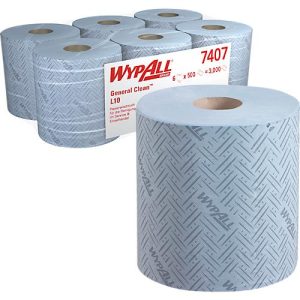 WYPALL* Wischtuch L-10 EXTRA + Zentralentnahme RCS, aus Airflexmaterial, 2400 Tücher, 1-lagig, blau WYPALL* Wischtuch L-10 EXTRA + Zentralentnahme RCS, aus Airflexmaterial, 2400 Tücher, 1-lagig, blau