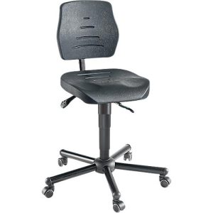 XXL-Arbeitsdrehstuhl meychair Workster Pro W15-01085, dreh- & höhenverstellbar, bis 250 kg, B 470 x T 470 x H 880 – 1020 mm, Stahl & PU, desinfektionsmittelbeständig, schwarz XXL-Arbeitsdrehstuhl meychair Workster Pro W15-01085, dreh- & höhenverstellbar, bis 250 kg, B 470 x T 470 x H 880 – 1020 mm, Stahl & PU, desinfektionsmittelbeständig, schwarz