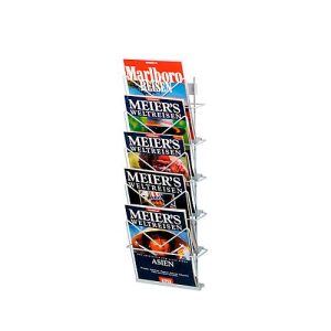 Zeitschriftenhalter, 260×700, 5 Fächer Zeitschriftenhalter, 260×700, 5 Fächer